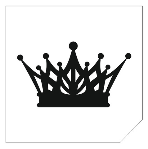 Трафарет для блеск-тату 6*6 корона 41Г