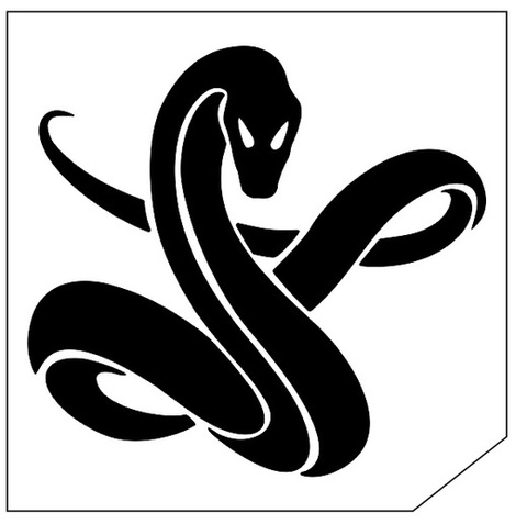 Трафарет для блеск-тату 6*6 животное 73Ж