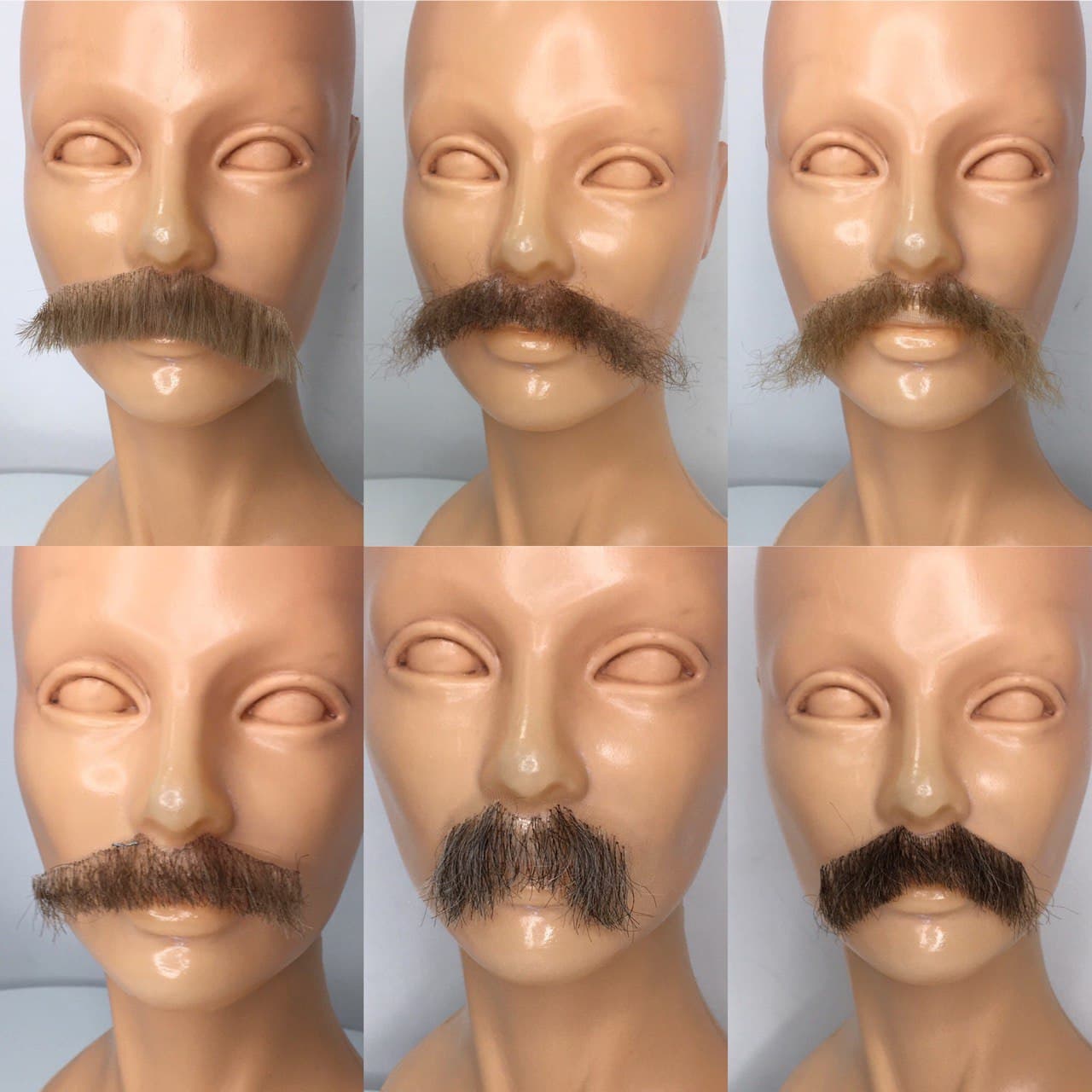 Усы театральные из натурального волоса большие  (фото носит иллюстративный характер)