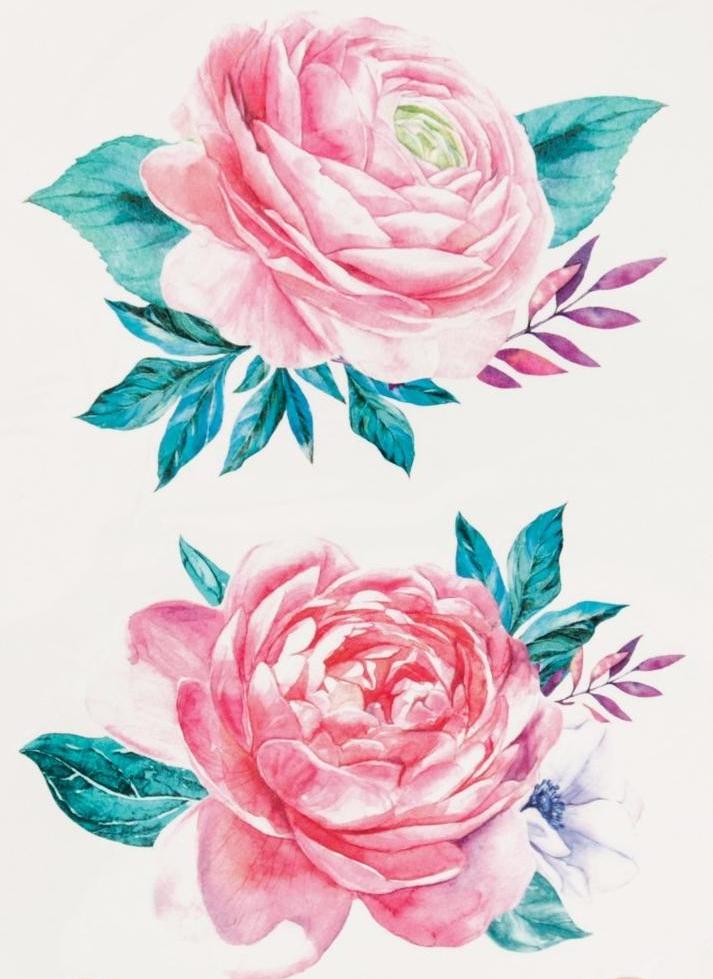 Наклейки-тату Roses, 14 *21 см