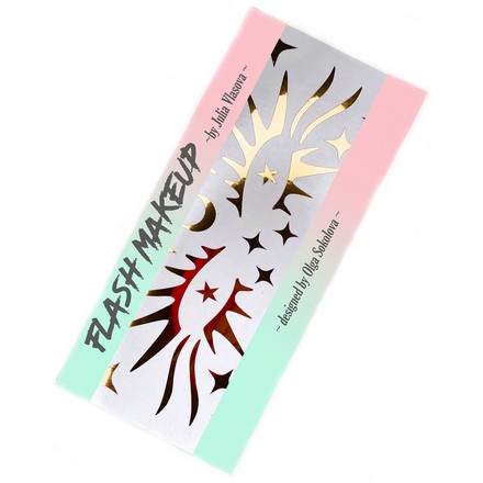 Наклейки для макияжа Фэнтези Ресницы Золото