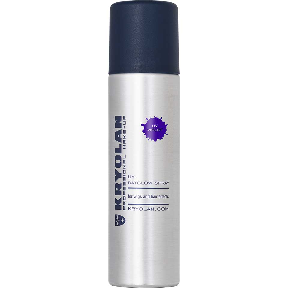 Лак для волос неоновый Фиолетовый UV-Dayglow Spray Kryolan UV Violet