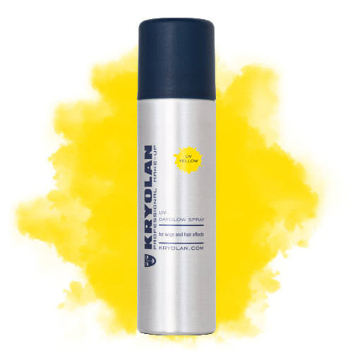 Лак для волос неоновый Желтый UV-Dayglow Spray Kryolan UV Yellow