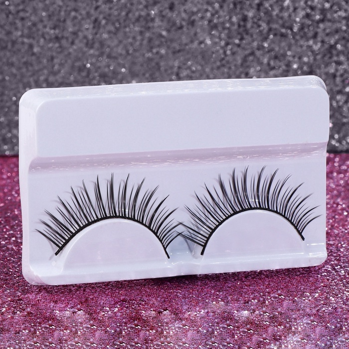 Ресницы накладные «Натурель», 12 мм, без клея, чёрные