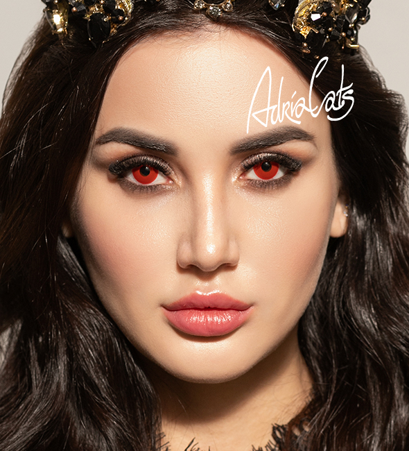 Линза контактная 1 шт. Adria Crazy Hot Red