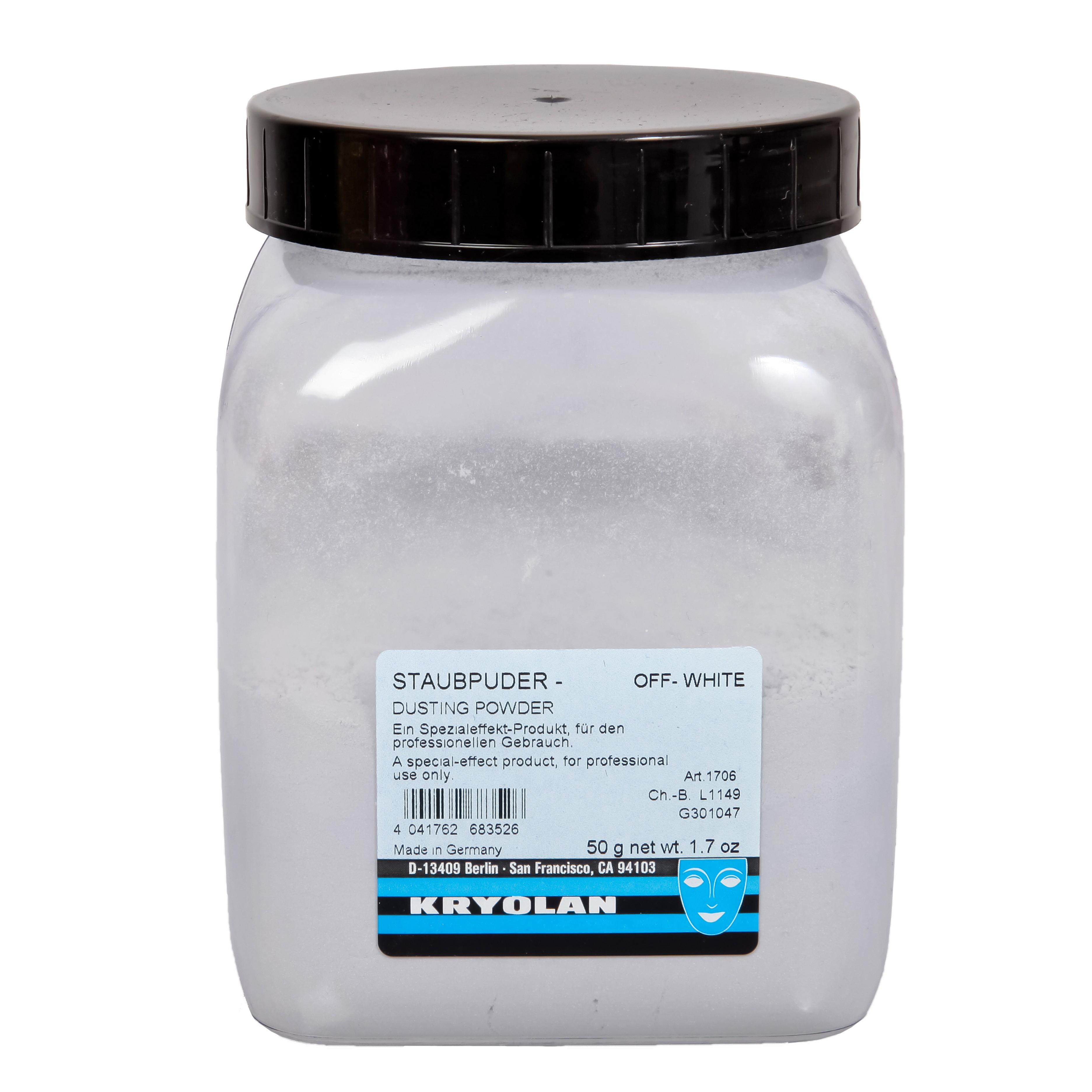 Пудра пыль белая Staubpuder Kryolan Off White 50 г