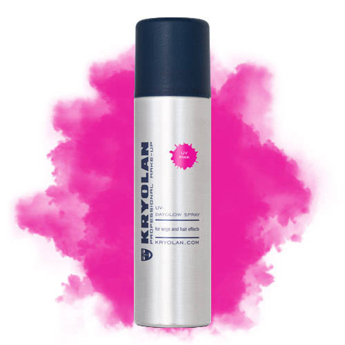 Лак для волос неоновый Розовый UV-Dayglow Spray Kryolan UV Pink
