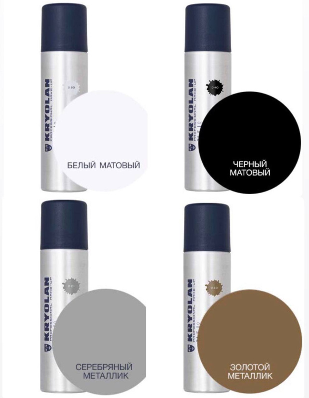 Лак для волос Kryolan и гель-блестки Splash в подарок