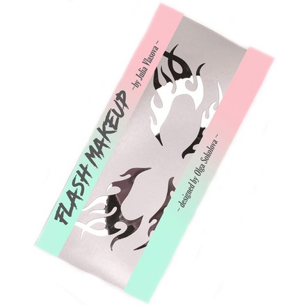 Наклейки для макияжа Фэнтези Огонь Серебро