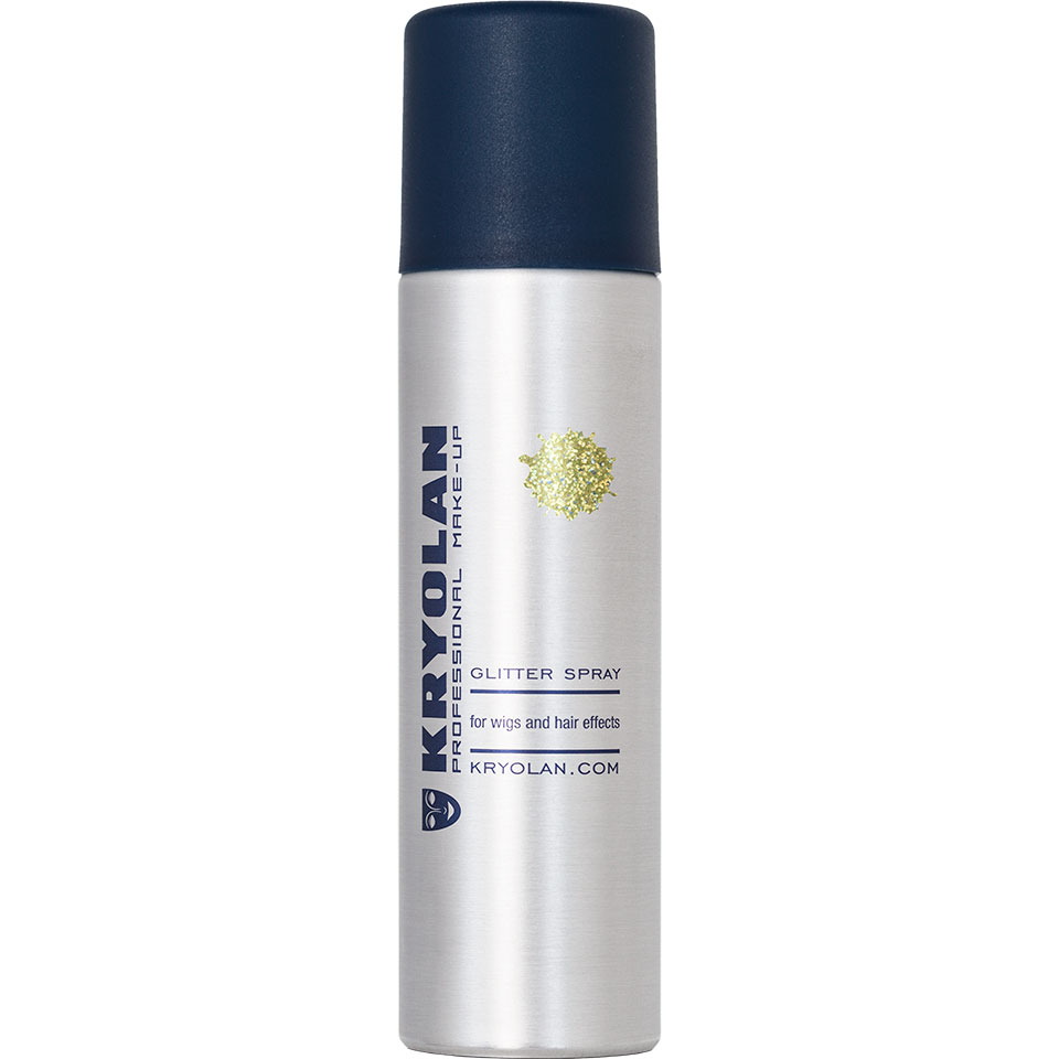 Лак с золотыми блестками Glitter Spray Kryolan Gold