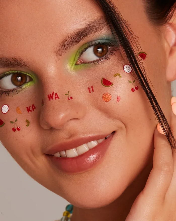 Веснушки для лица Miami Tattoos Kawaii Fruits мини