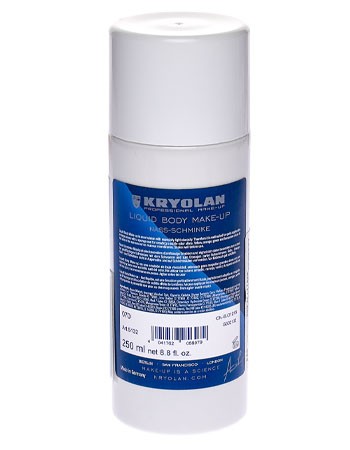 Аквагрим жидкий белый Liquid Body Make-Up Kryolan 070 250 мл