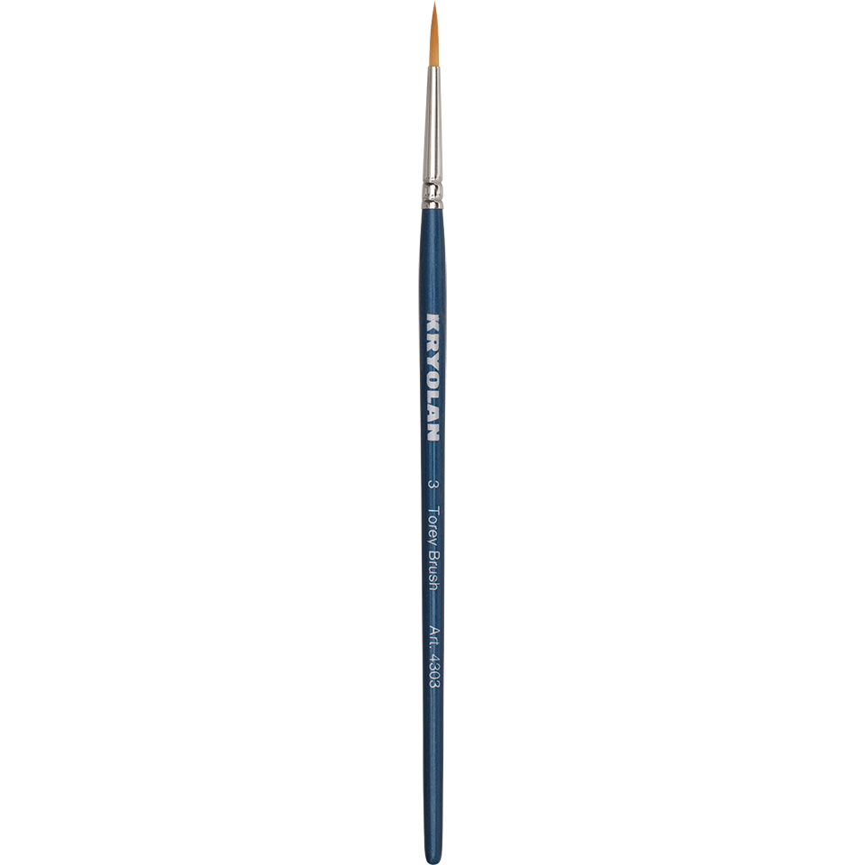 Кисть из нейлона Torey Flat Brush 3 Kryolan 4303