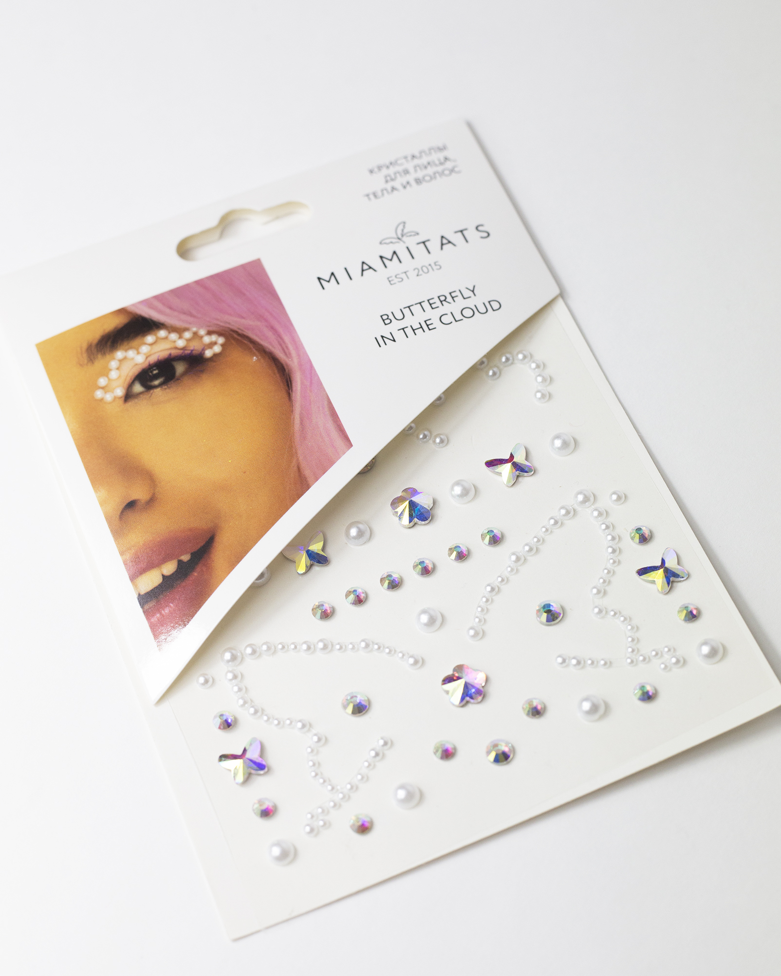 Кристаллы для лица Miami Tattoos Butterfly in the cloud