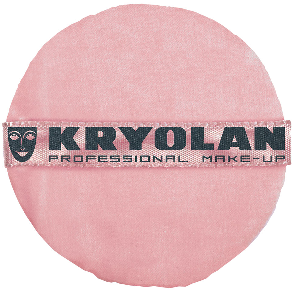 Пуховка D8 Premium Powder Puff Kryolan Pink 8 cм