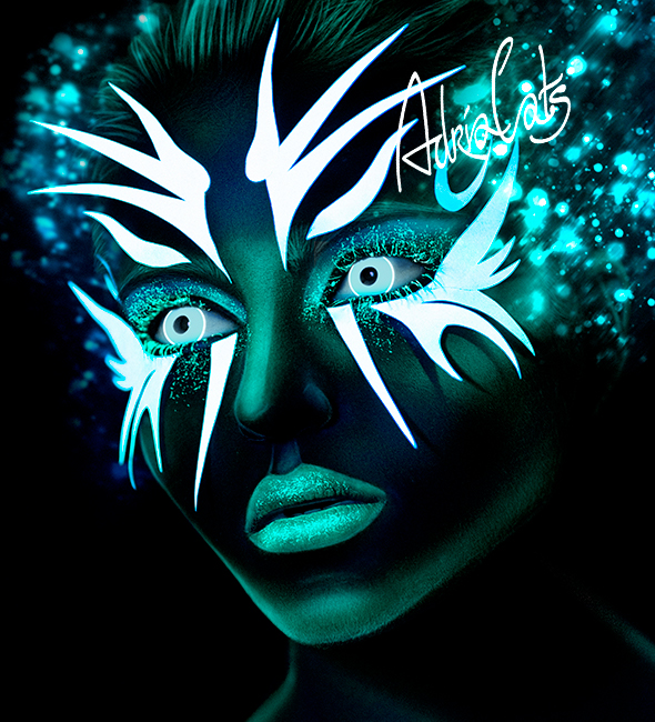 Линзы контактные Adria NEON lences 2 шт. WHITE