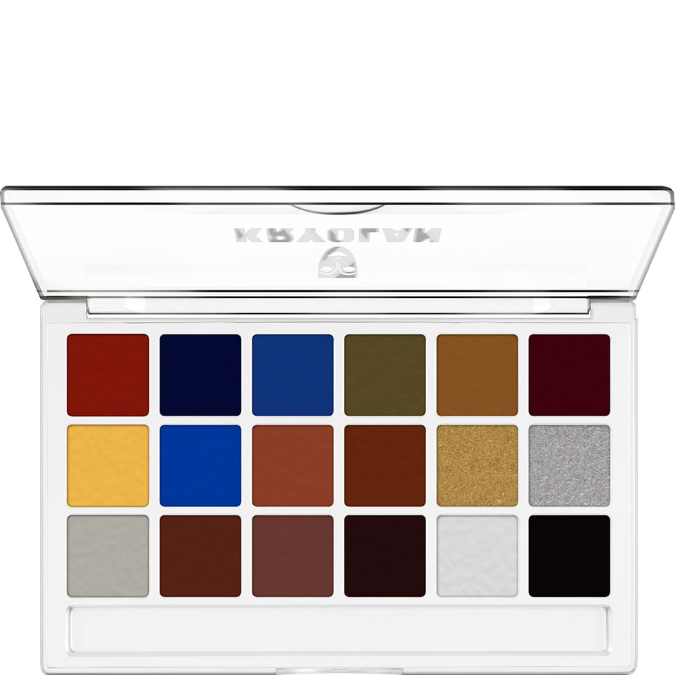 Грим водостойкий в палитре 18 цв. Body Illustration Make-up Color Set Kryolan FX