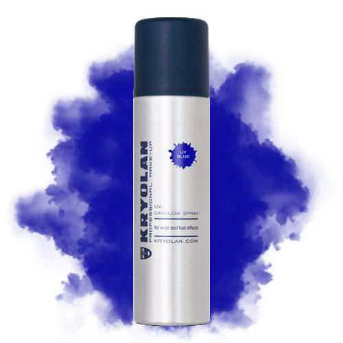 Лак для волос неоновый Синий UV-Dayglow Spray Kryolan UV Blue