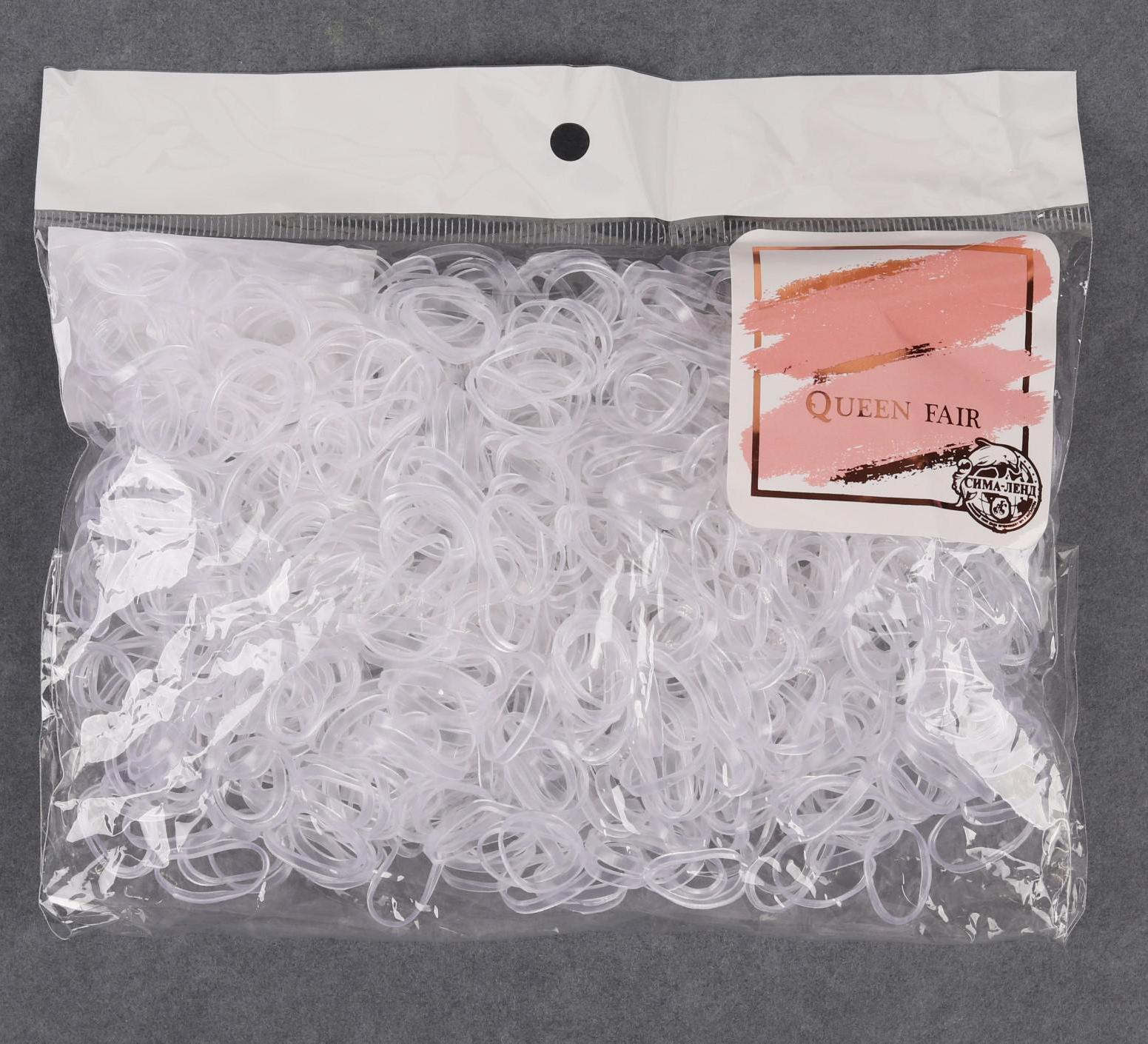 Парикмахерские резинки д/созд прически силик d1,3*0,1см (фас50гр цена за фас) прозр нак QF