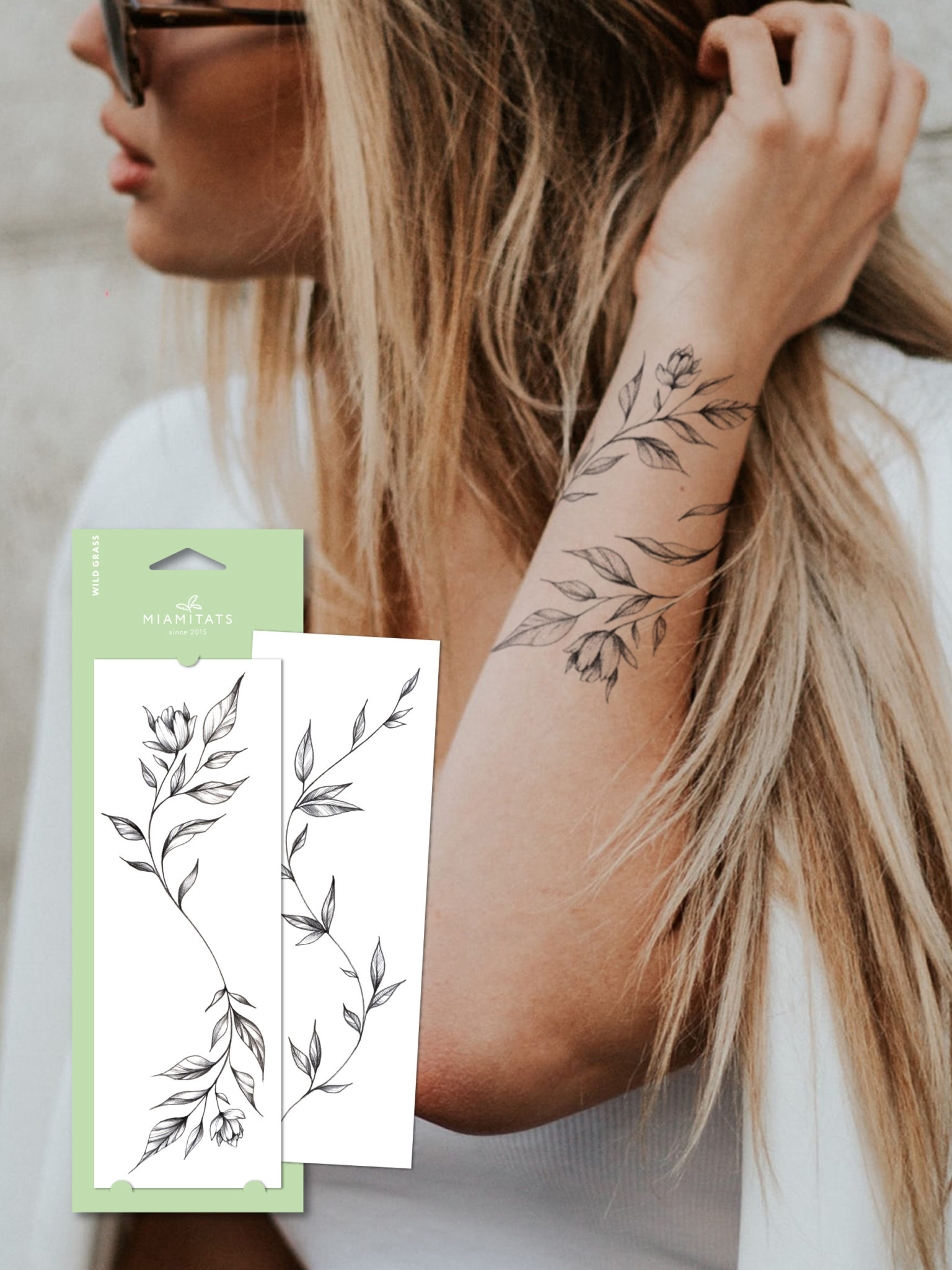Переводной тату-браслет Miami Tattoos Wild Grass