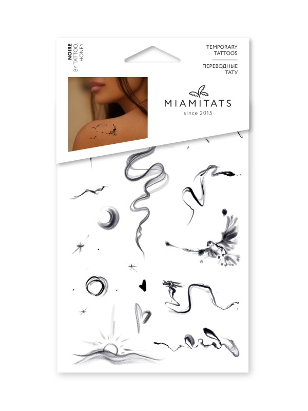 Переводные тату Miamitats Noire by Tattoo.Honey (middle)
