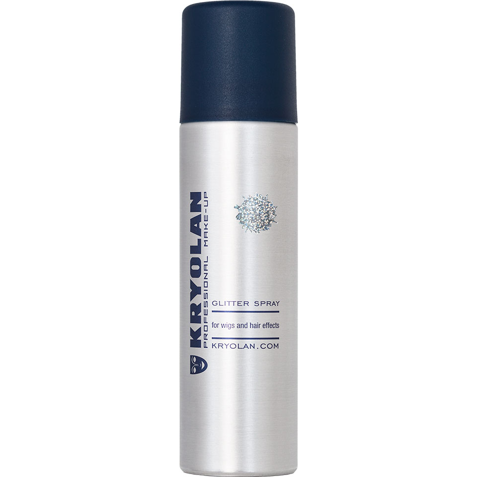 Лак с серебряными блестками Glitter Spray Kryolan Silver
