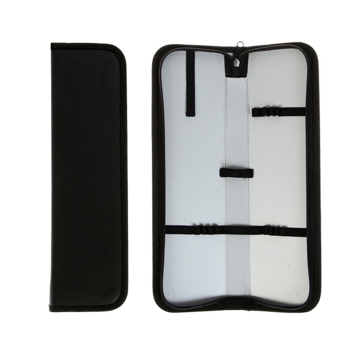 Пенал для кистей 320 х 90, кожзам, ФК-2, черный Пенал для кистей 320 х 90, кожзам, ФК-2, черный