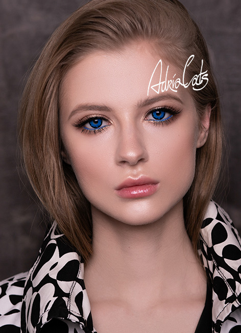Линза контактная 1 шт. Adria Crazy BLUE ANGELIC