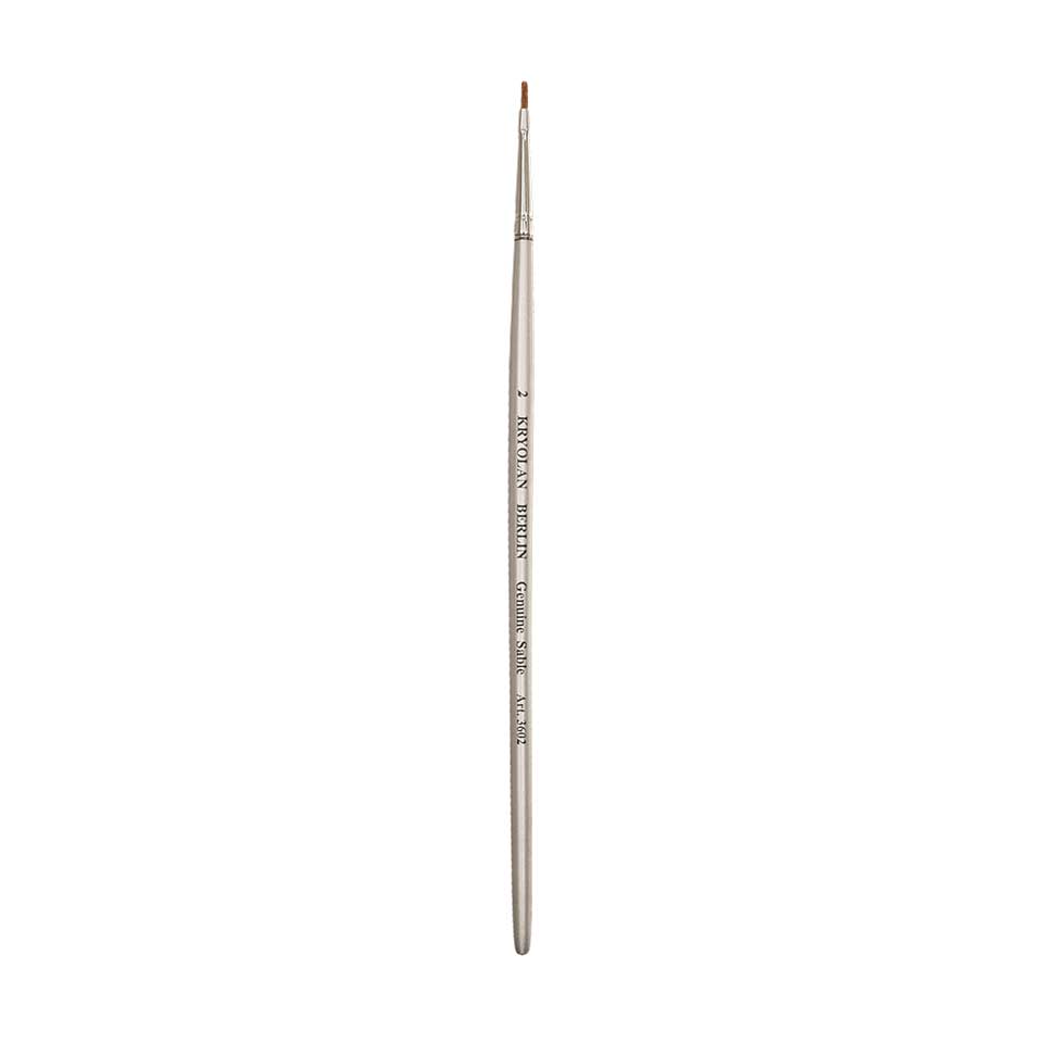 АКЦИЯ! Кисть с серебристой ручкой Professional Flat Brush 2 Kryolan 3602