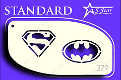 Трафарет для аквагрима S.STAR 279 супергерои