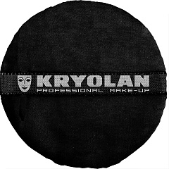 Пуховка D10 Premium Powder Puff Kryolan Black 10 см