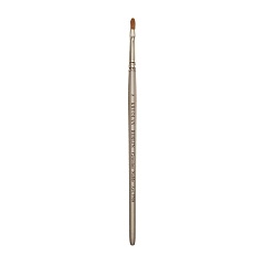АКЦИЯ! Кисть с серебристой ручкой Professional Filbert Brush 8 Kryolan 3708