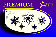 Трафарет для аквагрима S.STAR 078 новый год