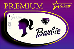 Трафарет для аквагрима S.STAR 036 Барби