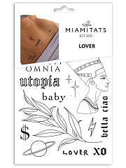 Переводные тату Miami Tattoos Lover мини