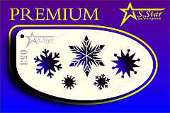 Трафарет для аквагрима S.STAR 053 новый год